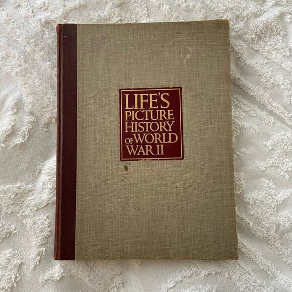 LIFE'S PICTURE HISTORY OF WORLD WAR II Book 1950 1st Edition Hardcover - Picture 1 of 7